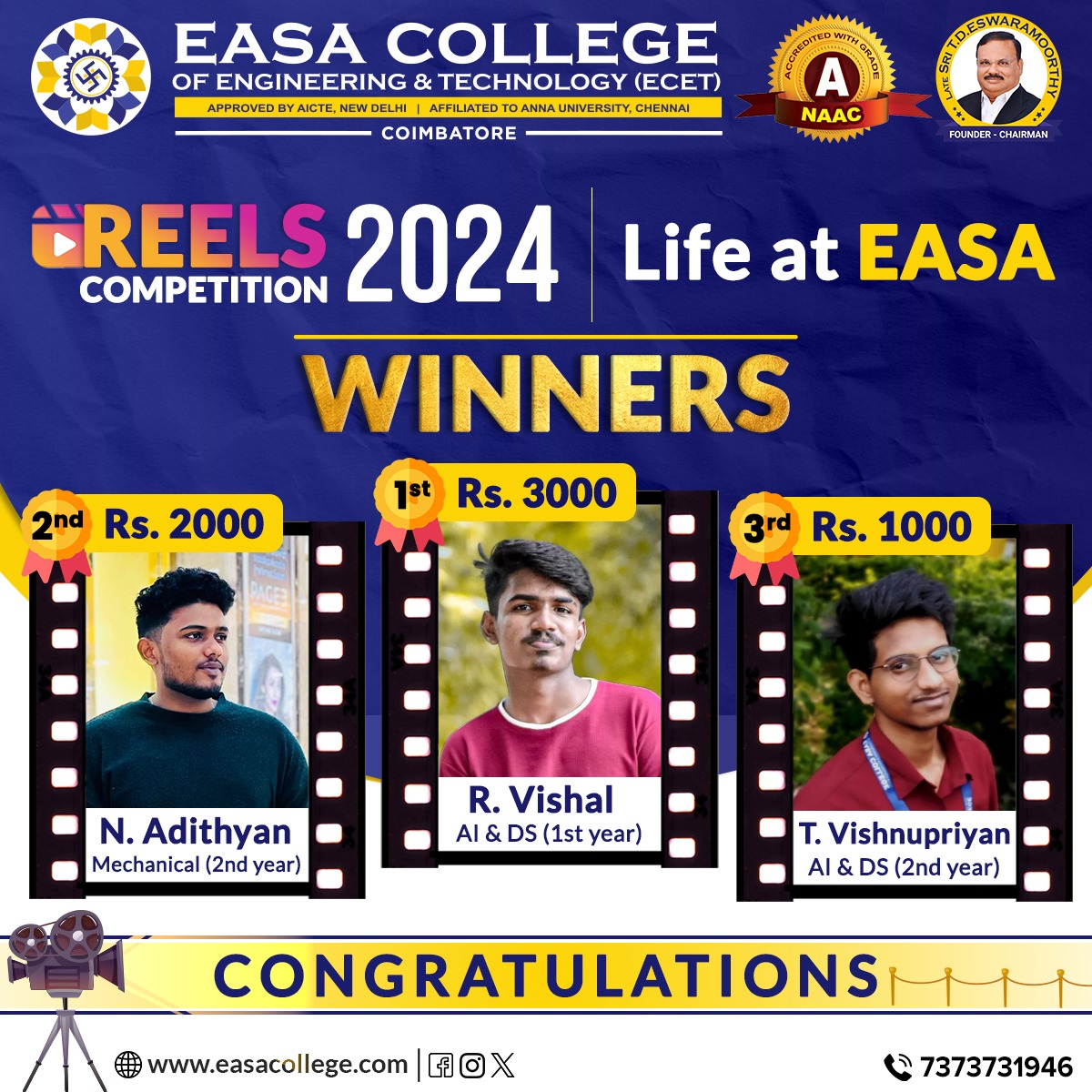 Reels Competition 2024 Winners - Life at EASA