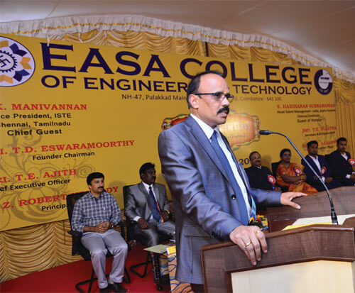 Celebrities Speak - EASA College of Engineering & Technology